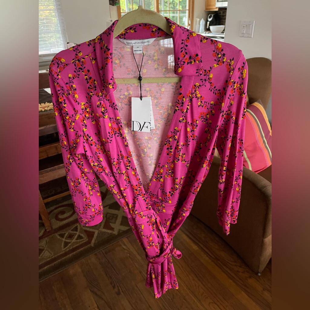 Nwt- Unworn Diane Von Furstenberg Size 10 Wrap Romper*Won't Ship Until 7/13*